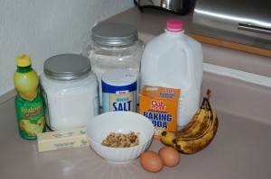 Banana Bread Ingredients