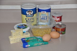 Helen Evans Brown's Corn Chili Bread Ingredients