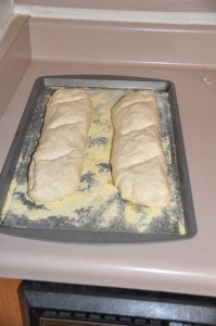 French-Style Bread Loaves Before Baking