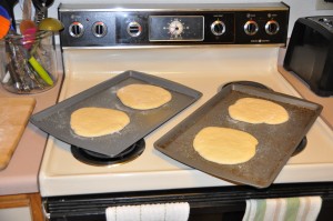 Pita Bread After Third Rising