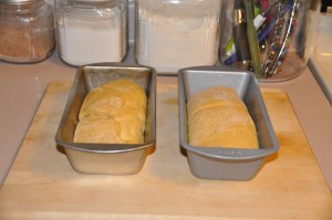 Anadama Bread After Second Rising