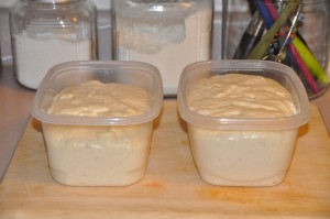 English Muffin Bread for Microwave Oven after Second Rising