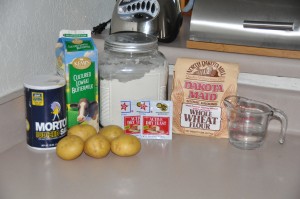 Whole-Meal Bread with Potatoes Ingredients