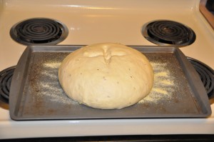 George Lang's Potato Bread with Caraway Seeds After Second Rising