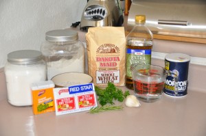 Dark Herb Bread Ingredients