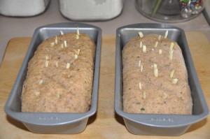 Dark Herb Bread After Second Rising