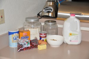 Quick Cranberry Bread Ingredients