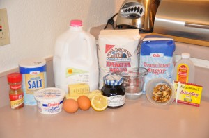 Rich Sour-Cream Coffee Cake Ingredients