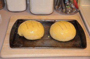 Italian Holiday Bread Before Baking