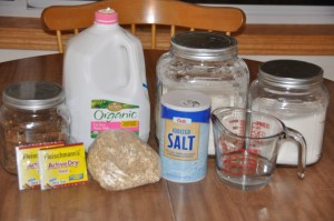 Oatmeal Bread with Cooked Oatmeal Ingredients