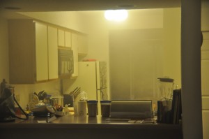 Kitchen Filled with Smoke