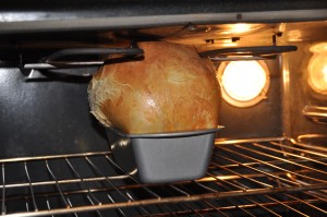 Gluten Bread in Oven