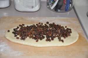 Mother's Raisin Bread in Progress