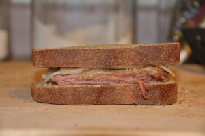 Reuben Sandwich with Pumpernickel Bread I