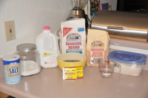 Mrs. Elizabeth Ovenstad's Bread Ingredients