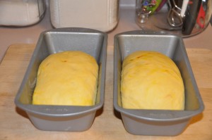 Plain Saffron Bread After Second Rising